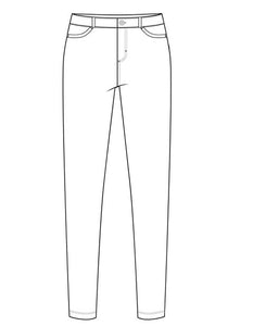 (51142AZ) Girls Ponte Knit Tapered Leg Pant