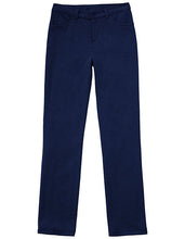 Load image into Gallery viewer, (51142AZ) Girls Navy Ponte Knit Tapered Leg Pant