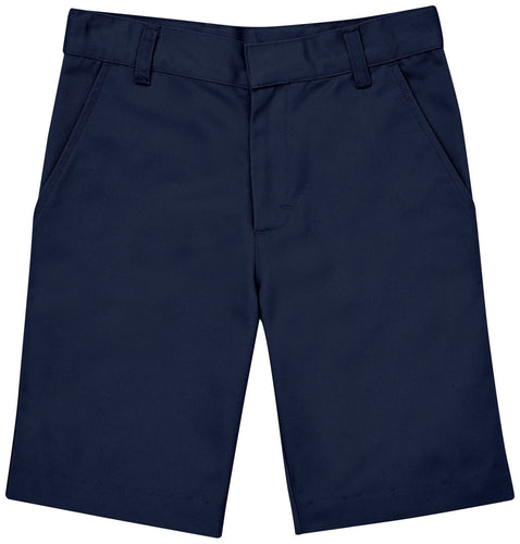 (CR203Y) Big Boys Navy Flat Front Short (Size 8-20)