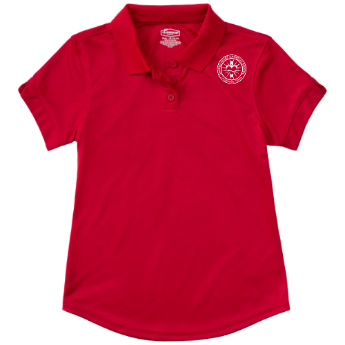 (58632) Girls Fit Moisture Wicking Polo - Sacred Heart