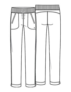 (CK100A) FastAid - Infinity Mid rise Drawstring Pant