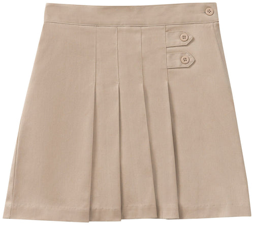 (55120) Preschool Girls Stretch Pleated Tab Scooter (Size 2T-4T)
