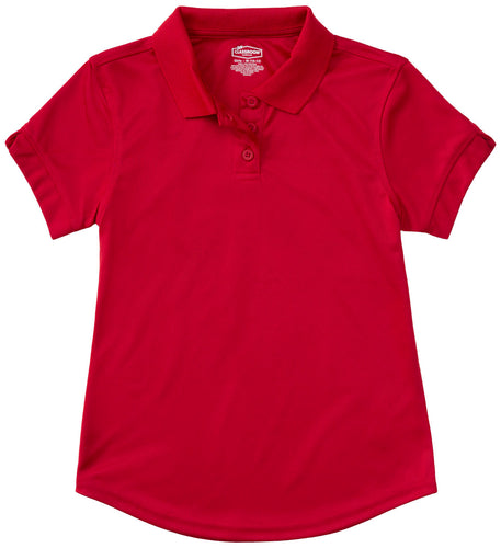 (58632) Girls Short Sleeve Moisture Wicking Polo