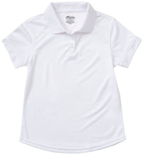 Load image into Gallery viewer, (58632) Girls Short Sleeve Moisture Wicking Polo