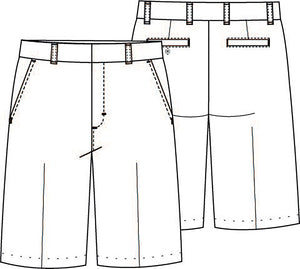 (CR203K) Little Boys Flat Front Short (Size 4-7)