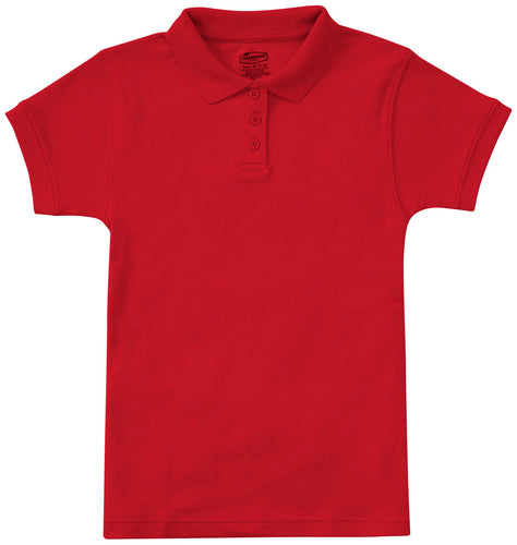 (CR858Y) Girls Fitted Interlock Polo