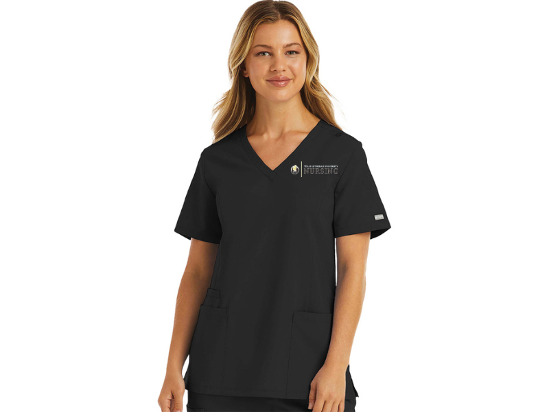 (5001) Momentum Double V-Neck Top - TLU Exclusive